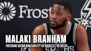 Malaki Branham's Postgame vs Houston Rockets | 10.28.2024