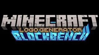 FINALMENTE! Como Fazer Logo de minecraft pelo pc e celular - minecraft Title Generator (blockbench)