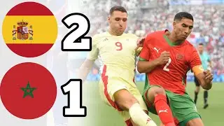 SPAIN VS MOROCCO ( 2 1 ) | HIGHLIGHTS | OLYMPICS 2024 SEMI-FINALS
