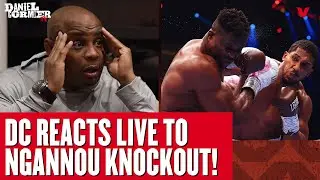 DC's LIVE REACTION to Anthony Joshua KNOCKING OUT Francis Ngannou | Daniel Cormier Highlights
