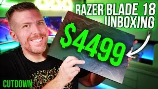 Razer Blade 18 Unboxing, Undervolt, Overclock, 3 Games, Timespy, Cinebench, Display Test! CUTDOWN