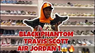 BLACK PHANTOM TRAVIS SCOTT AIR JORDAN 1 LOW UNBOXING 😱🔥