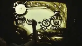 Симфония песка. Сказка -  Три поросенка.