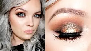 Golden Bronze Smokey Eyes | Getting Ready For A Holiday Party | Brianna Fox