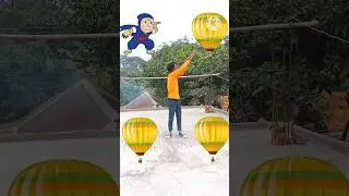 1 2 3 4 funny magic video tutorial balloon to animals vfx #magic #shortsfeed #youtubeshorts #vfx