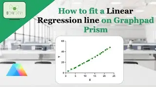 How to fit a Linear Regression line on your Scatter Plot using Graphpad Prism 