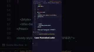 Create a Stunning Laser Loader with HTML & CSS in Under 60 Seconds!