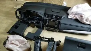 We remove the ceiling, panel (dashboard) to replace the airbags Honda CR-V 2017-19