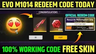 New Evo M1014 Skin Redeem Code Today | Free Fire Redeem Code Today | Free Fire Redeem Code