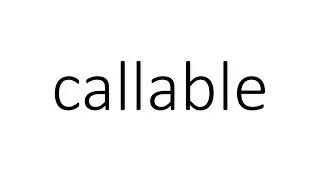 callable in Python