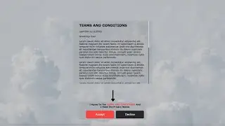 Terms And Conditions Box | HTML and CSS