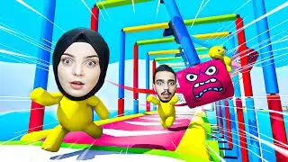WE PASSED OUR COMPETITORS ON THE PLAYGROUND AND CAME FIRST!! 😱 Wobbly Life