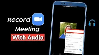 How To Record Zoom Meeting On Android With Audio | 2022🔥 |