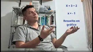 X + 3 = 2 Solucionar de forma gráfica