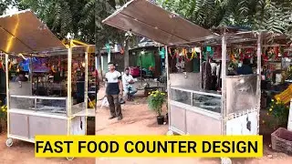 fast food counter design ||  steel food counter