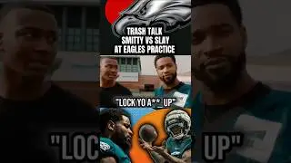 "TRASH TALK" Devonta Smith vs Darius SLAY at Philadelphia Eagles Practice