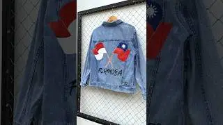 Jaket Lukis Pesanan Dari Taiwan #custom  #customjacket #painting #taiwan #formosa #art #painting