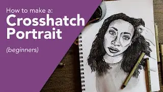 How to Create a Cross Hatch Portrait - Micron Pens & India Ink