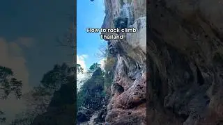 Rock climbing in Thailand! #thailand #travel #thailandtravel #rockclimbing