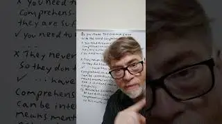 Do You Make the Common Error with the Word Comprehension? - Many Do -English Tutor Nick P