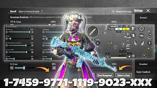 NEW UPDATE 3.7🔥BEST SENSITIVITY CODE + CONTROL SETTINGS BGMI/PUBG MOBILE
