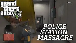 GTA 5 Police Station Massacre (Funny Moments)
