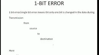 ERROR IN DATA TRANSMISSOIN