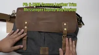 PR: S-ZONE Canvas Leather Trim Messenger Laptop Bag Review