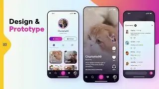 UI/UX Design & Prototype Tutorial for Beginners - Social Media App Design - Adobe XD