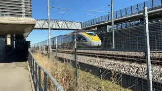 Eurostar, Southeastern and C2C Trains at Rainham on September 28th 2024