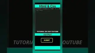 Html Css || SUBMIT || Animation 