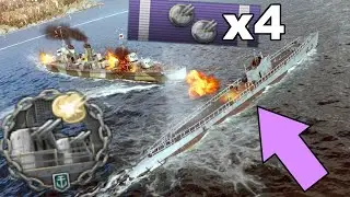 SUBMARINE close quarters expert - using the massive firepower of it's secondary =)