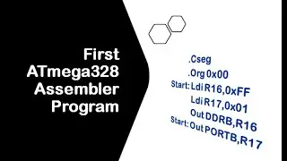 #54 First ATmega328 Assembler Program