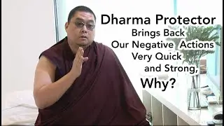 Dharma Protector Brings Back Our Negative Actions Very Quick and Strong, Why? (with subtitles)
