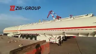 Aluminum Alloy LPG Tanker Trailer 50000L 4 Axles White For Sale