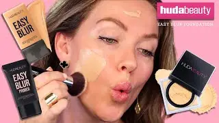 Huda Beauty's Easy Blur Foundation NO FILTER Makeup Tutorial