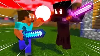 Herobrine vs Null - (Minecraft FIGHT Animation)