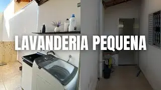 Solução INCRIVEL para lavanderia pequena com reaproveitamento de madeira