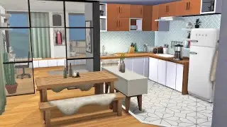 Ikea Inspired Apartment (1310 21 Chic Street Apartment) 🌆 Sims 4 Speed Build Stop Motion (NO CC)