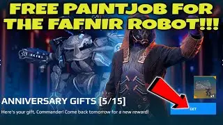 FREE PAINTJOB FOR FAFNIR!!! WAR ROBOTS ANNIVERSARY GIFTS EVENT DAY (5/15)