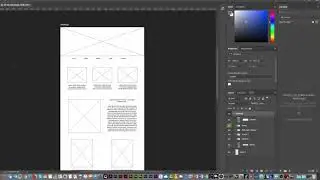 Ski web project 01 - How to create website wireframes in Photoshop CC 2019