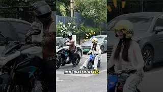 She traded it for a bigger bike, and this is what happened.