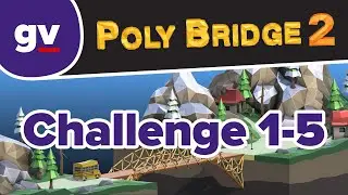 Poly Bridge 2 - Challenge 1-05 Checkpoints - Walkthrough