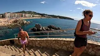 5K,Lloret de mar,шикарные виды на море,поход из Феналса в центр Льорета....