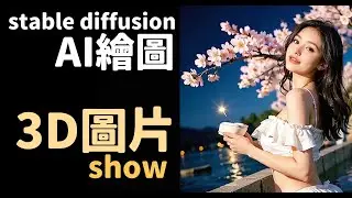 stable diffusion溫泉圖片轉3D影片測試。
