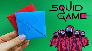 How to Make Ddakji ? | Ddakji Squid Game  Ddakji From a4 Paper