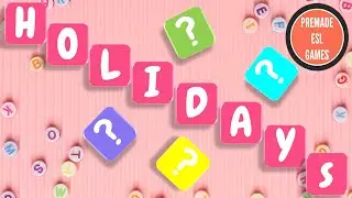 Holidays Vocab | Primary Level | Unscramble The Words |  Special Events And Days