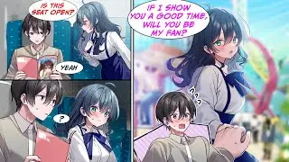 [Manga Dub] A model sat next to me on the train and she saw me looking at a magazine of another girl