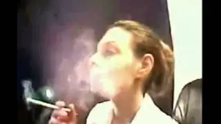 Sexy girl smoking wow!