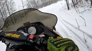 Snowmobile Ride Farm to Askov MN.